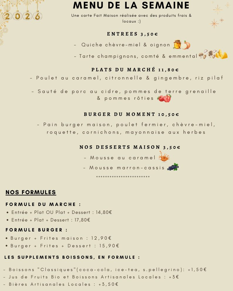 Les Canards Boiteux food truck Toulouse - Menu semaine 05 janvier Ceci est une image qui représente le Menu de la semaine du 05 janvier du Food truck Les Canards Boiteux à Toulouse. Nous sommes un foodtruck évènement sur la région Toulousaine.